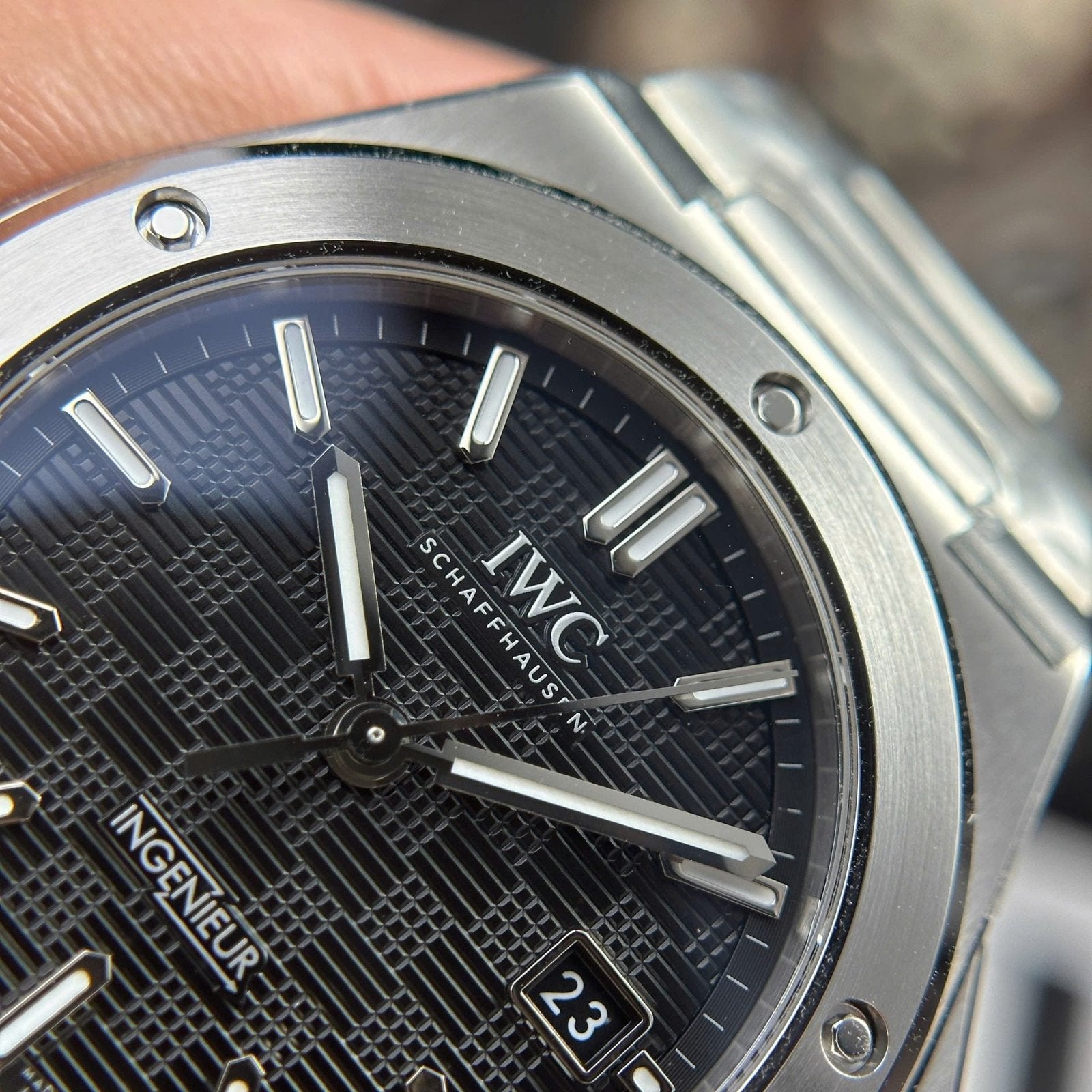 IWC Ingenieur Watch Black Dial Stainless Steel 40mm