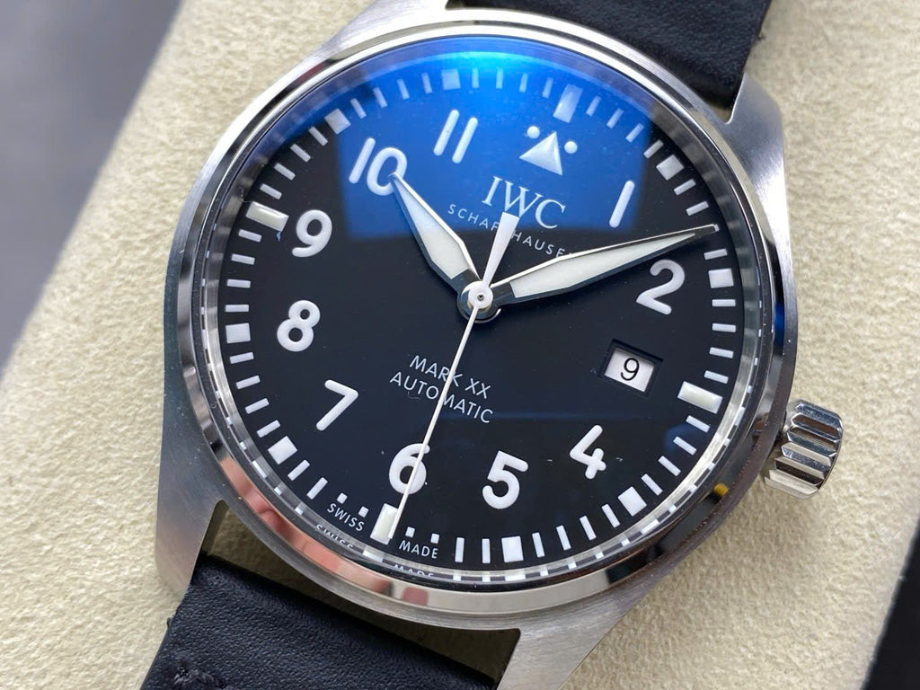 IWC Schaffhausen Pilot’s Mark XX Black Dial Watch 40mm