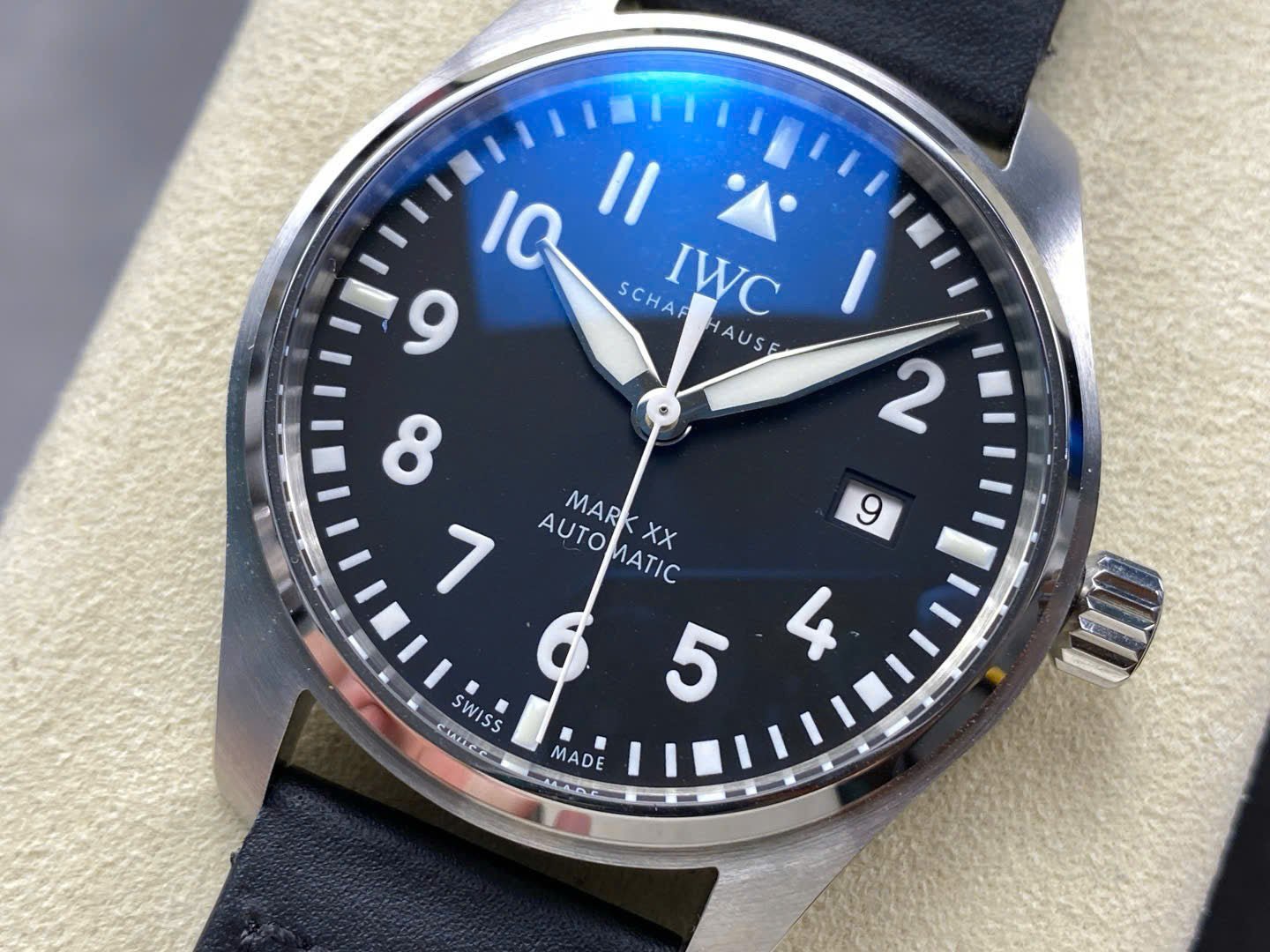 IWC Schaffhausen Pilot’s Mark XX Black Dial Watch 40mm