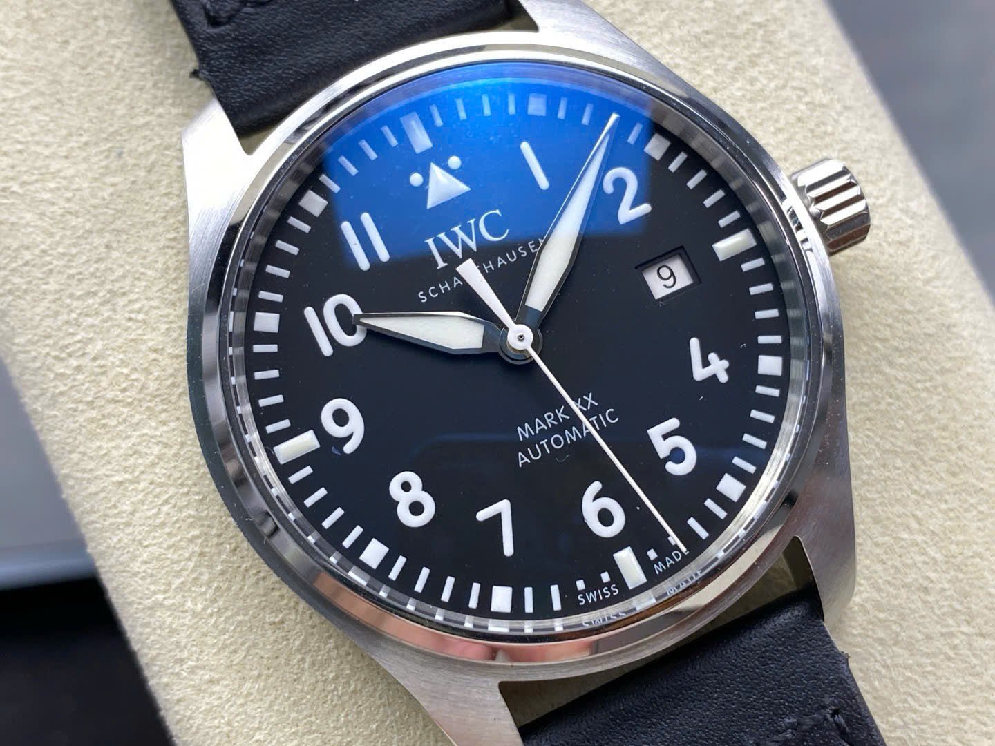 IWC Schaffhausen Pilot’s Mark XX Black Dial Watch 40mm