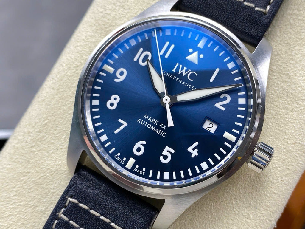 IWC Schaffhausen Pilot’s Mark XX Watch Blue Dial 40mm