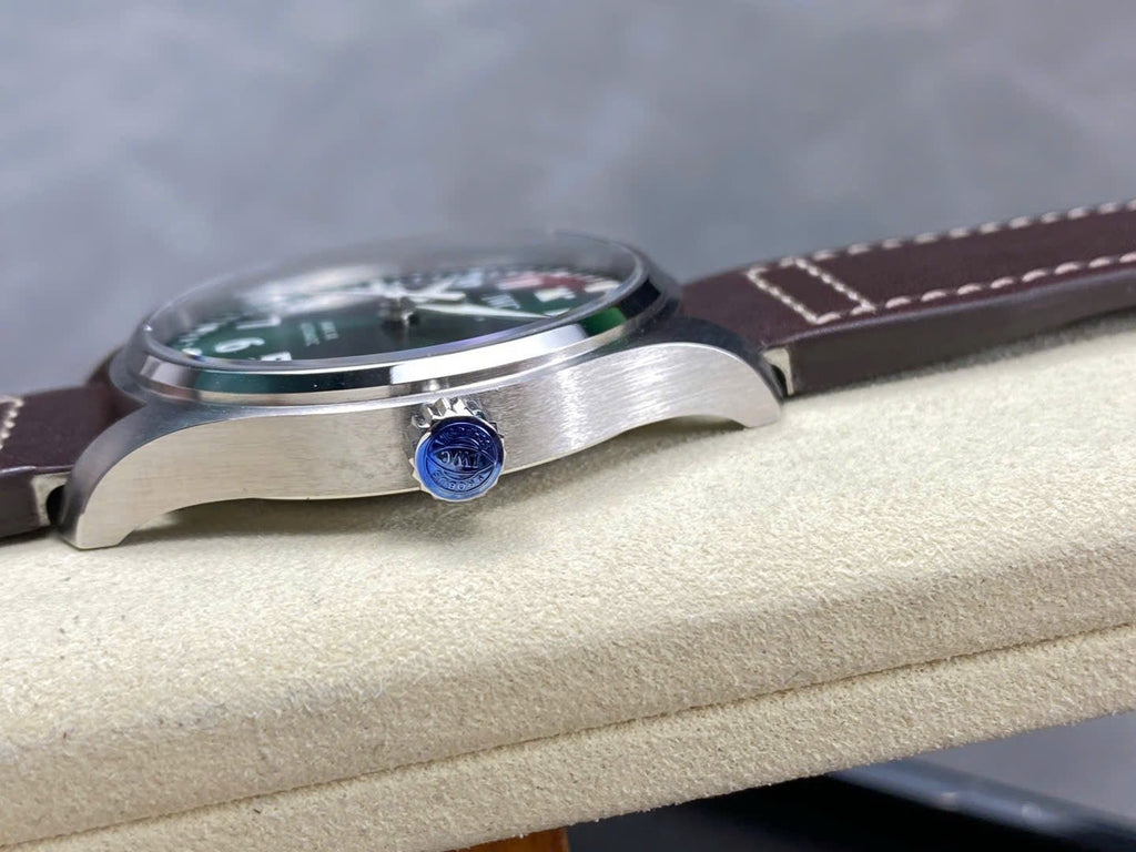 IWC Schaffhausen Pilot’s Mark XX Green Dial Watch 40mm