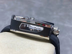 Jaboc &amp; Co Bugatti Watch Rubber Strap Black 52x48mm