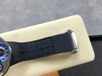 Jaboc &amp; Co Bugatti Watch Rubber Strap Black 52x48mm