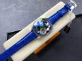 Jacob &amp; Co Panda  Watch Leather Strap Blue 50mm