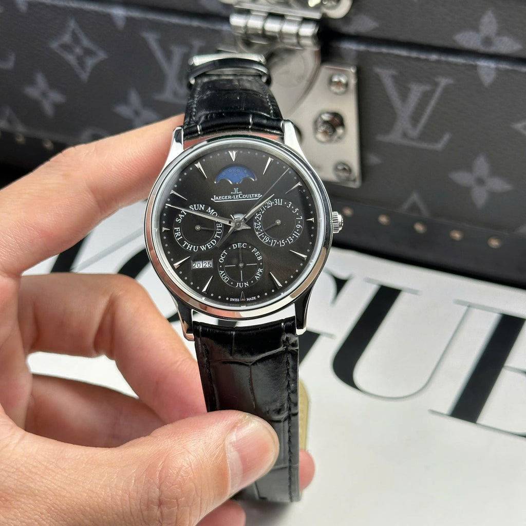 Jaeger LeCoultre Watch Master Ultrathin Perpetual Calendar Matte Grey Dial 39mm