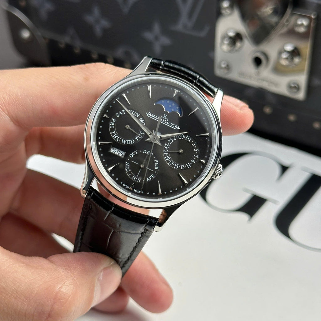 Jaeger LeCoultre Watch Master Ultrathin Perpetual Calendar Matte Grey Dial 39mm