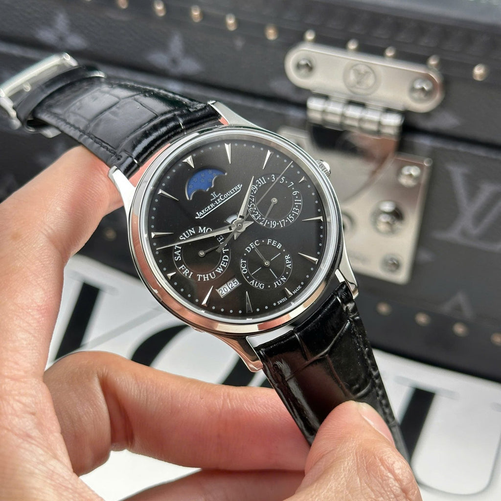 Jaeger LeCoultre Watch Master Ultrathin Perpetual Calendar Matte Grey Dial 39mm