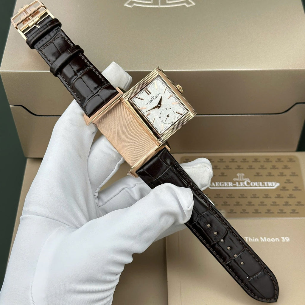 Jaeger LeCoultre Watch Tribute Small Seconds 2 Dial White And Gray 28.3x47mm