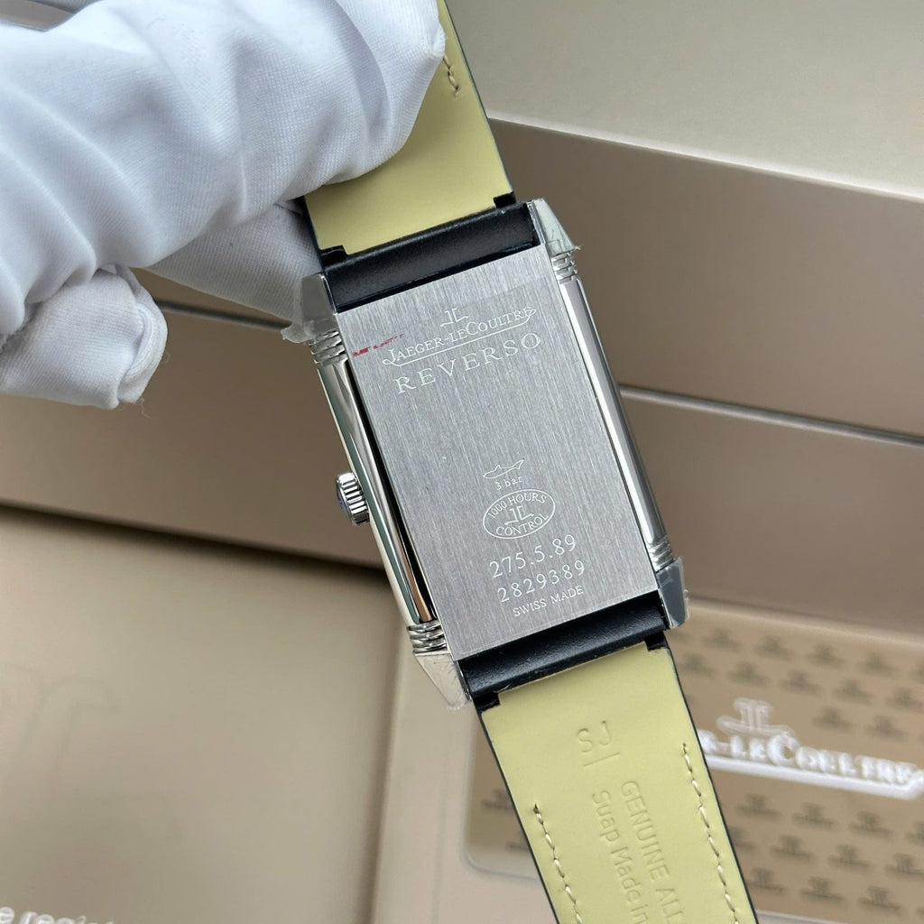 Jaeger LeCoultre Watch Tribute Small Seconds 2 Dial White And Blue 28.3x47mm