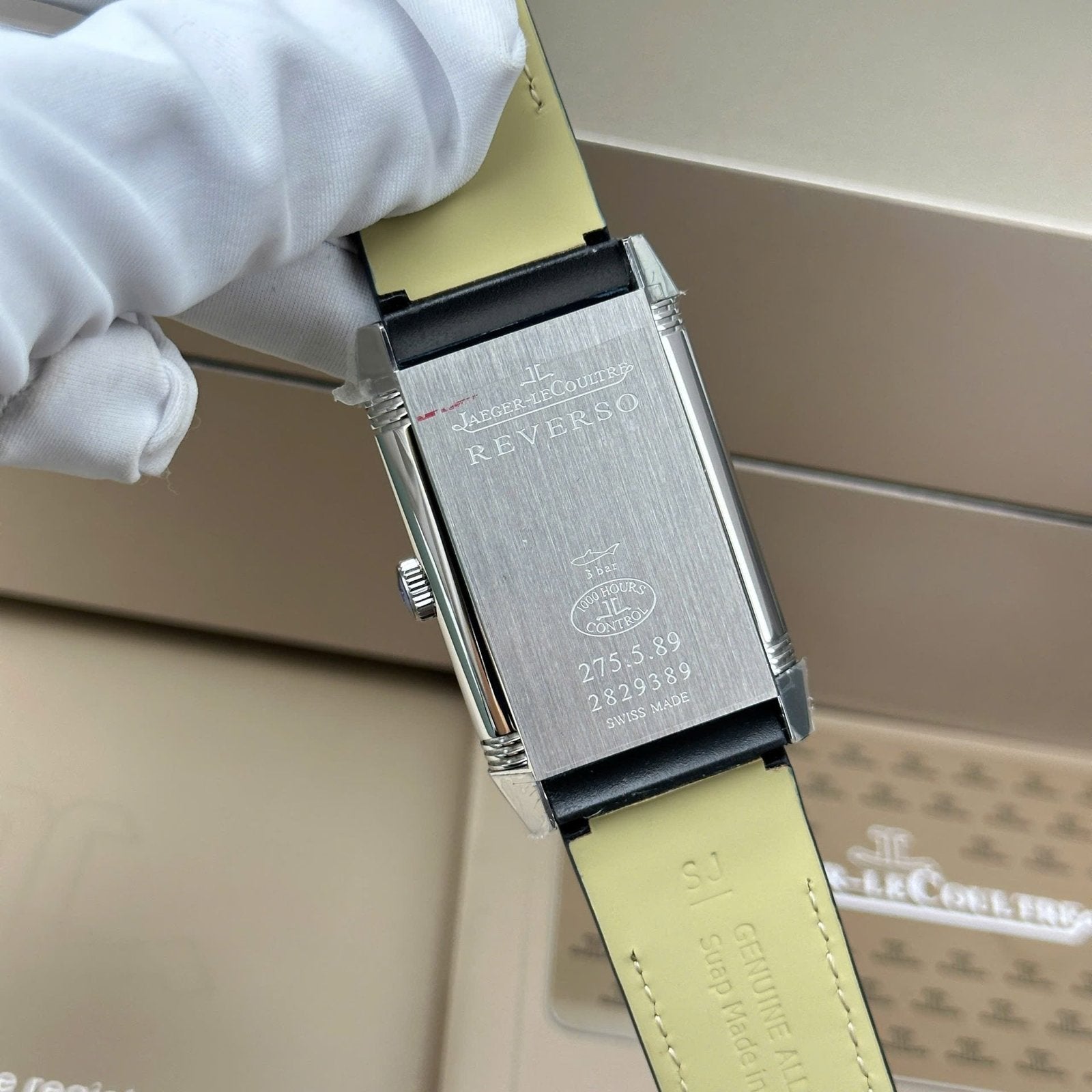 Jaeger LeCoultre Watch Tribute Small Seconds 2 Dial White And Blue 28.3x47mm