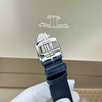 Jaeger LeCoultre Watch Tribute Small Seconds 2 Dial White And Blue 28.3x47mm