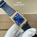 Jaeger LeCoultre Watch Reverso Tribute Small Seconds 2 Dial Blue And White 28.3x47mm