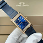 Jaeger LeCoultre Watch Reverso Tribute Small Seconds 2 Dial Blue And White 28.3x47mm