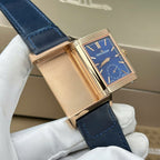 Jaeger LeCoultre Watch Reverso Tribute Small Seconds 2 Dial Blue And White 28.3x47mm