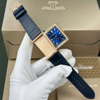 Jaeger LeCoultre Watch Reverso Tribute Small Seconds 2 Dial Blue And White 28.3x47mm