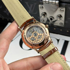 Jaeger LeCoultre Watch Ultrathin Perpetual Calendar Leather Strap 39mm