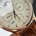 Jaeger LeCoultre Watch Ultrathin Perpetual Calendar Leather Strap 39mm