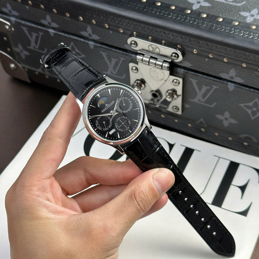 Jaeger LeCoultre Watch Ultrathin Perpetual Calendar Dial Black 39mm