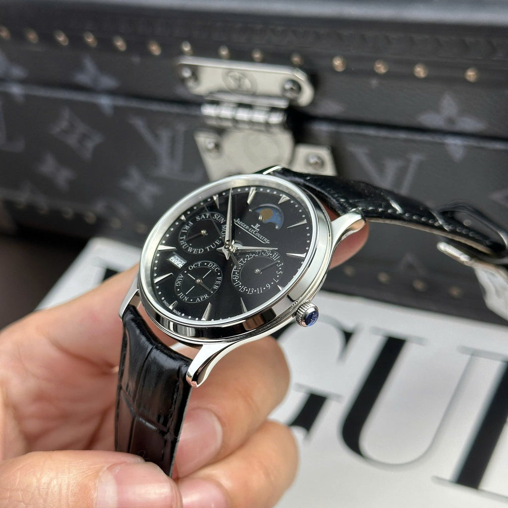 Jaeger LeCoultre Watch Ultrathin Perpetual Calendar Dial Black 39mm