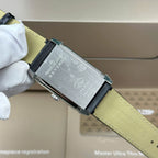 Jaeger LeCoultre Watch Tribute Small Seconds 2 Dial Black And White 28.3x47mm