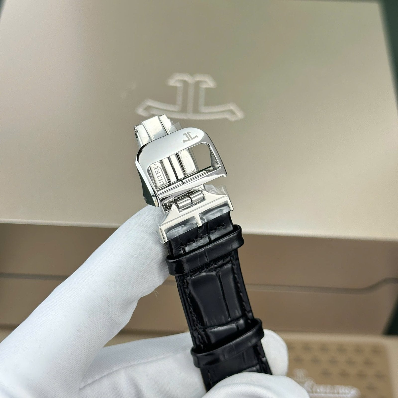 Jaeger LeCoultre Watch Tribute Small Seconds 2 Dial Black And White 28.3x47mm