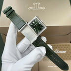 Jaeger LeCoultre Watch Reverso Tribute Small Seconds 2 Dial Green And White 28.3x47mm