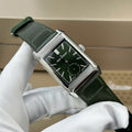 Jaeger LeCoultre Watch Reverso Tribute Small Seconds 2 Dial Green And White 28.3x47mm