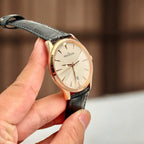 Jaeger LeCoultre Watch Ultra thin Date Q1232510 Rose Gold Leather Strap 40mm