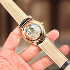 Jaeger LeCoultre Watch Ultra thin Date Q1232510 Rose Gold Leather Strap 40mm
