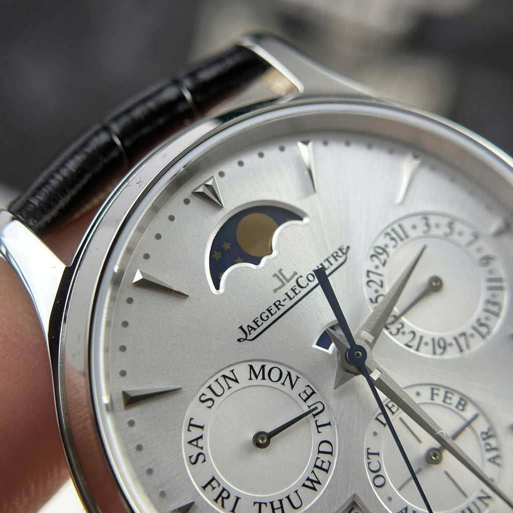 Jaeger LeCoultre Watch Ultrathin Perpetual Calendar Dial Silver 39mm