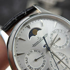 Jaeger LeCoultre Watch Ultrathin Perpetual Calendar Dial Silver 39mm