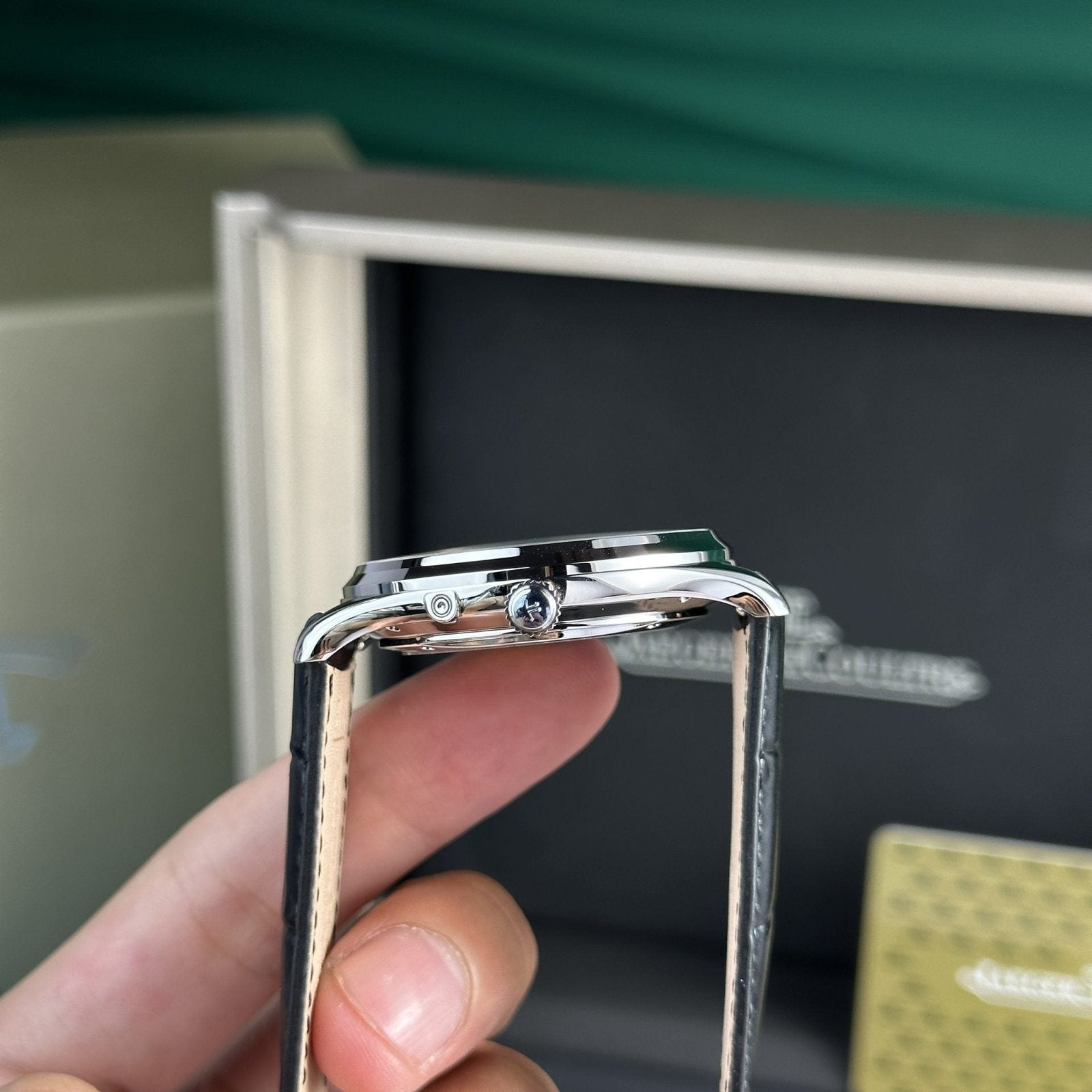 Jaeger Lecoultre Watch Ultrathin Moon White Dial 39mm