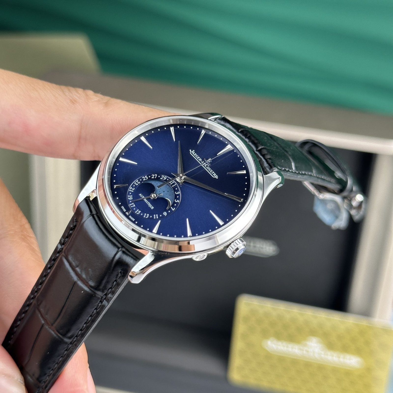 Jaeger Lecoultre Watch Ultrathin Moon Blue Dial 39mm