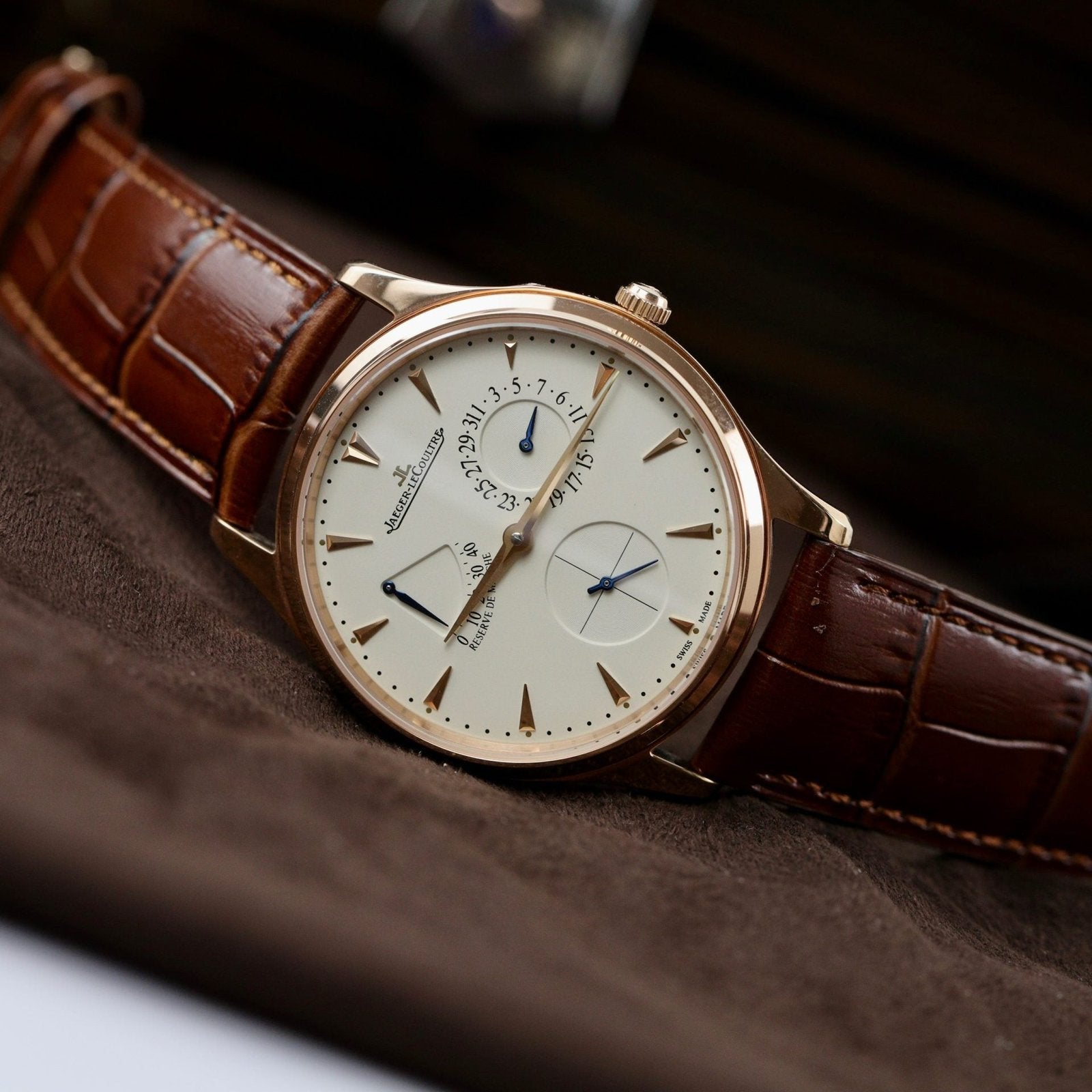 Jaeger Lecoultre Watch Ultra Thin Rose Gold 39mm