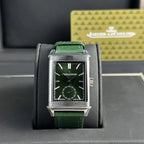 Jaeger Lecoultre Watch Dial Green Leather Strap 30x40mm