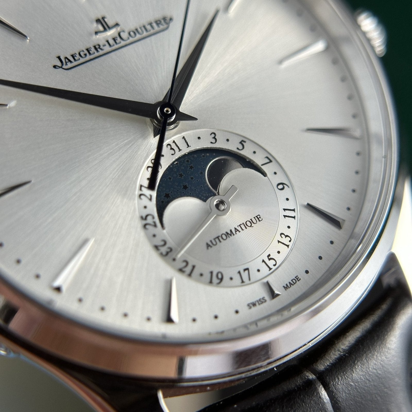 Jaeger Lecoultre Watch Ultrathin Moon White Dial 39mm