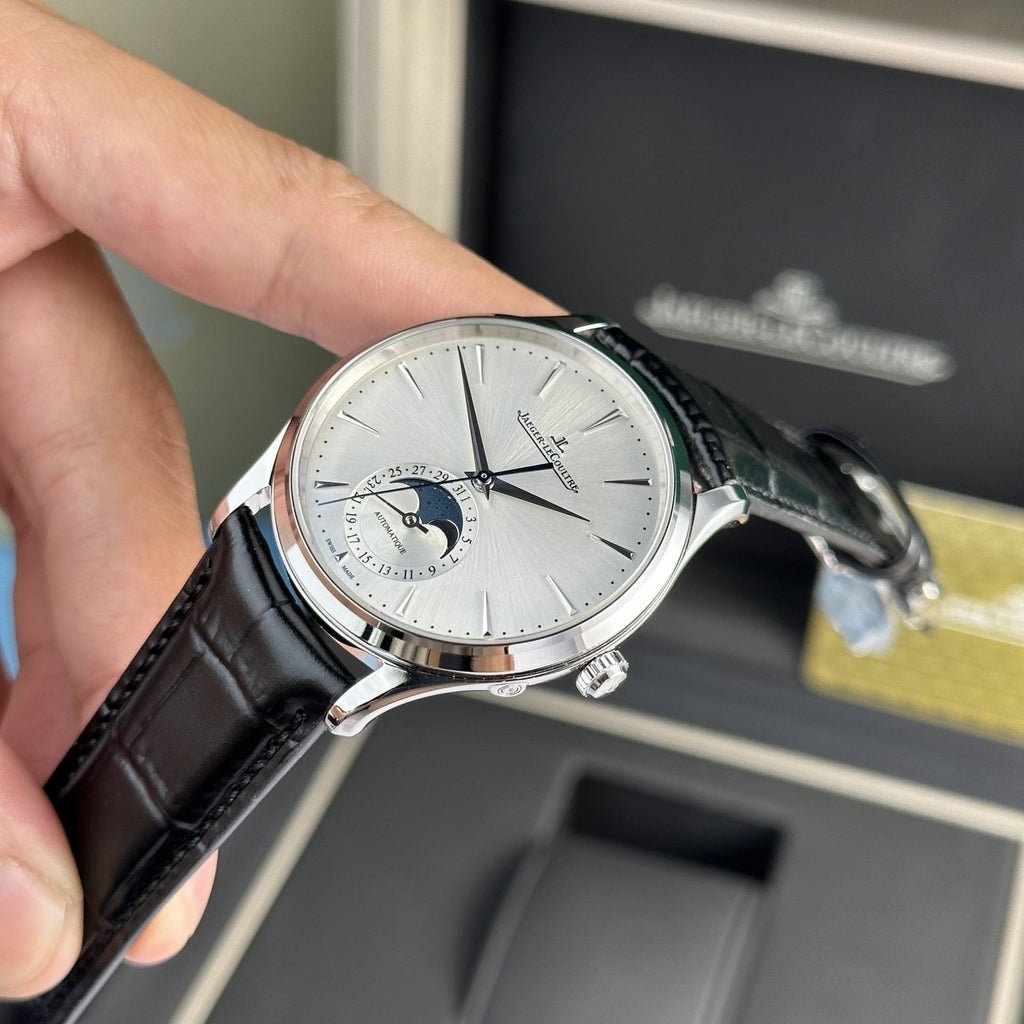 Jaeger Lecoultre Watch Ultrathin Moon White Dial 39mm