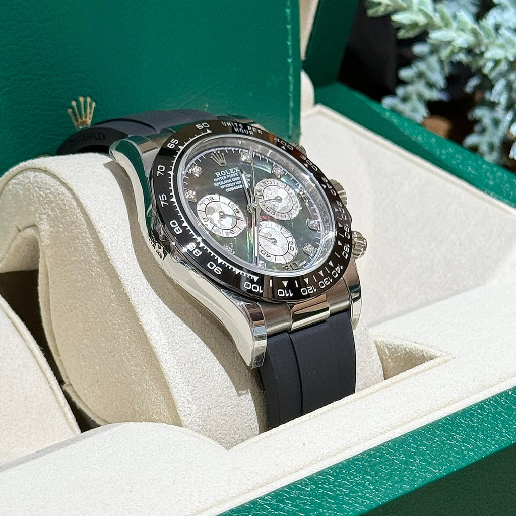 Rolex Watch Daytona Mother Of Pearl And Moissanite Diamonds Dial 40mm