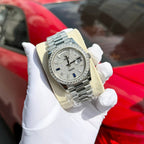 Rolex Day-Date Moissanite Diamond Watch 40mm