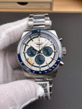 Longines Conquest Chronograph Watch White Dial 42mm