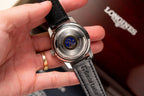 Longines Watch Conquest Heritage L16454754 Black Dial Leather Strap 40mm