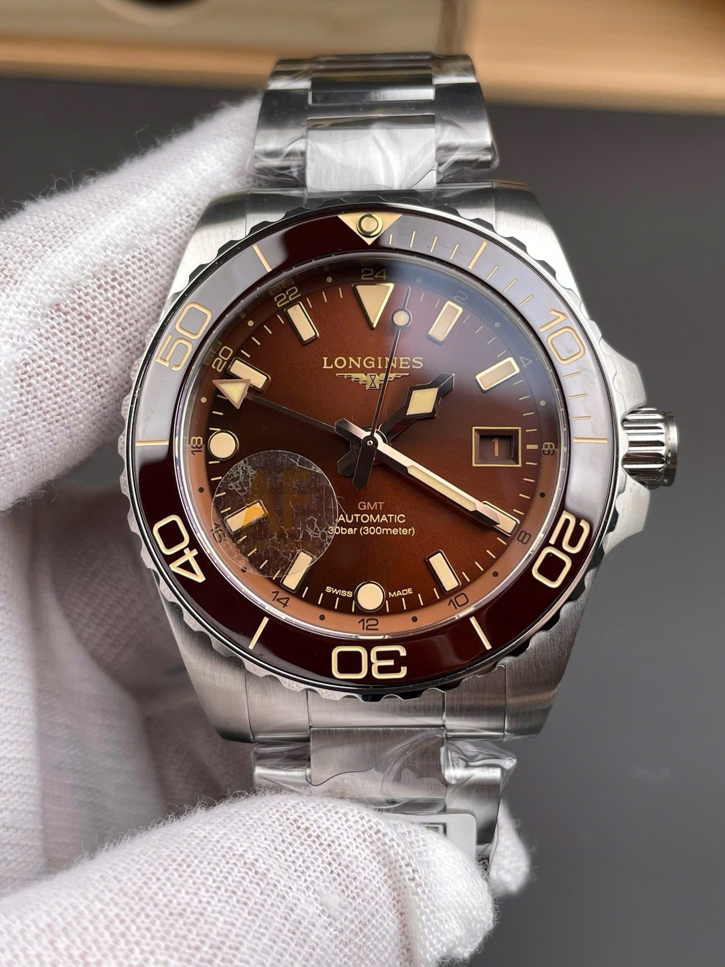 Longines HydroConquest Watch Brown Dial 41mm