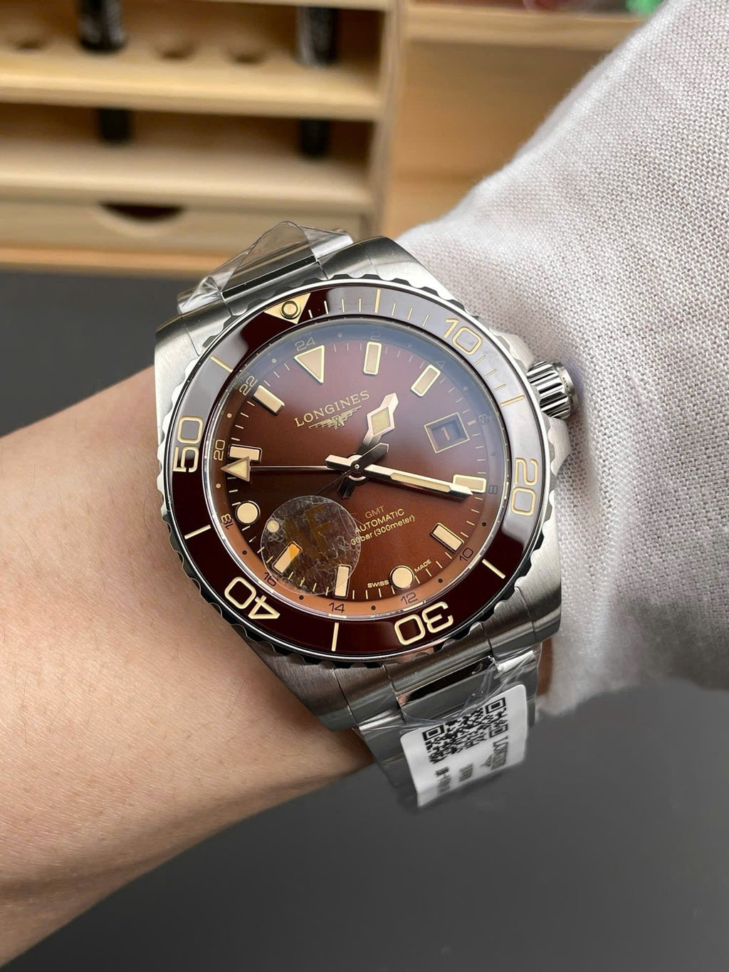 Longines HydroConquest Watch Brown Dial 41mm