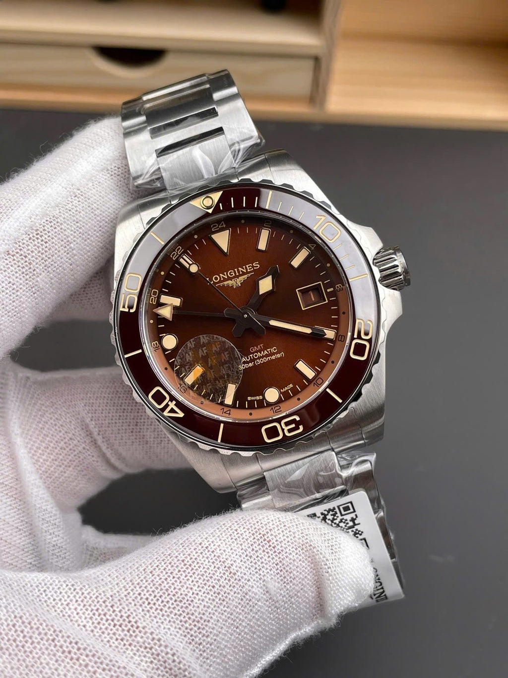 Longines HydroConquest Watch Brown Dial 41mm