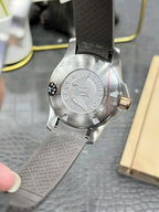 Longines HydroConquest Watch Gray Dial Rubber Strap 43mm
