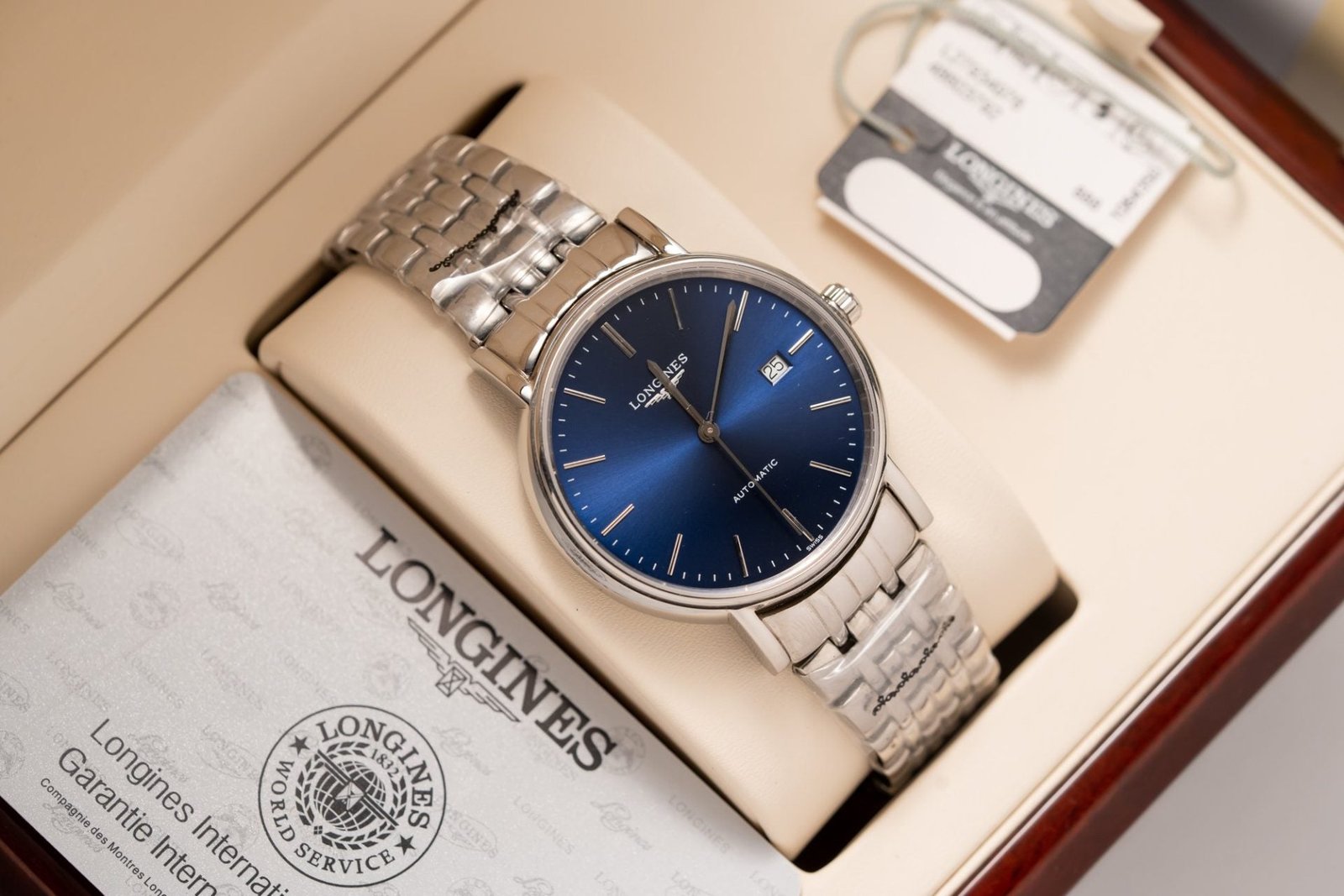 Longines Watch Lyre L4.961.4.92.6 Blue Dial Metal Wire 40mm