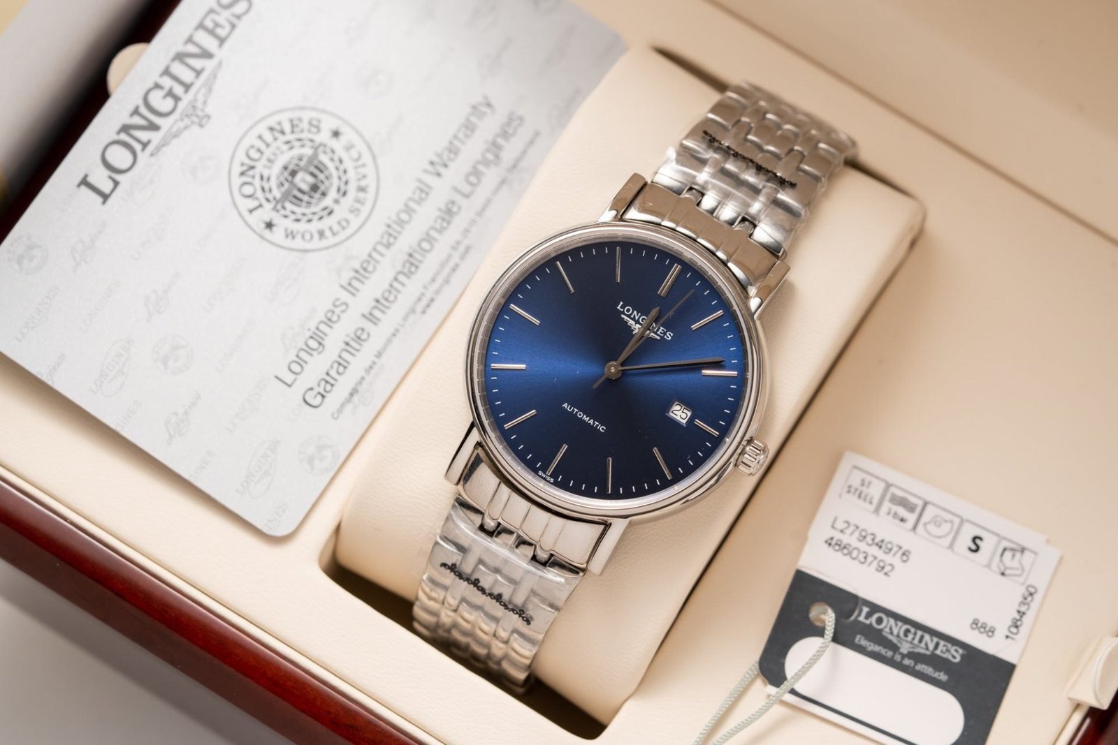 Longines Watch Lyre L4.961.4.92.6 Blue Dial Metal Wire 40mm