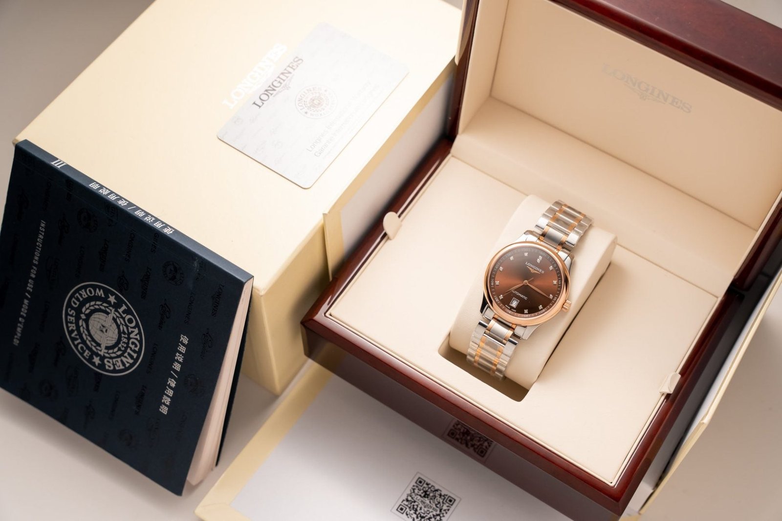 Longines Watch L2.628.5.67.7 Chocolate Dial 38.5mm