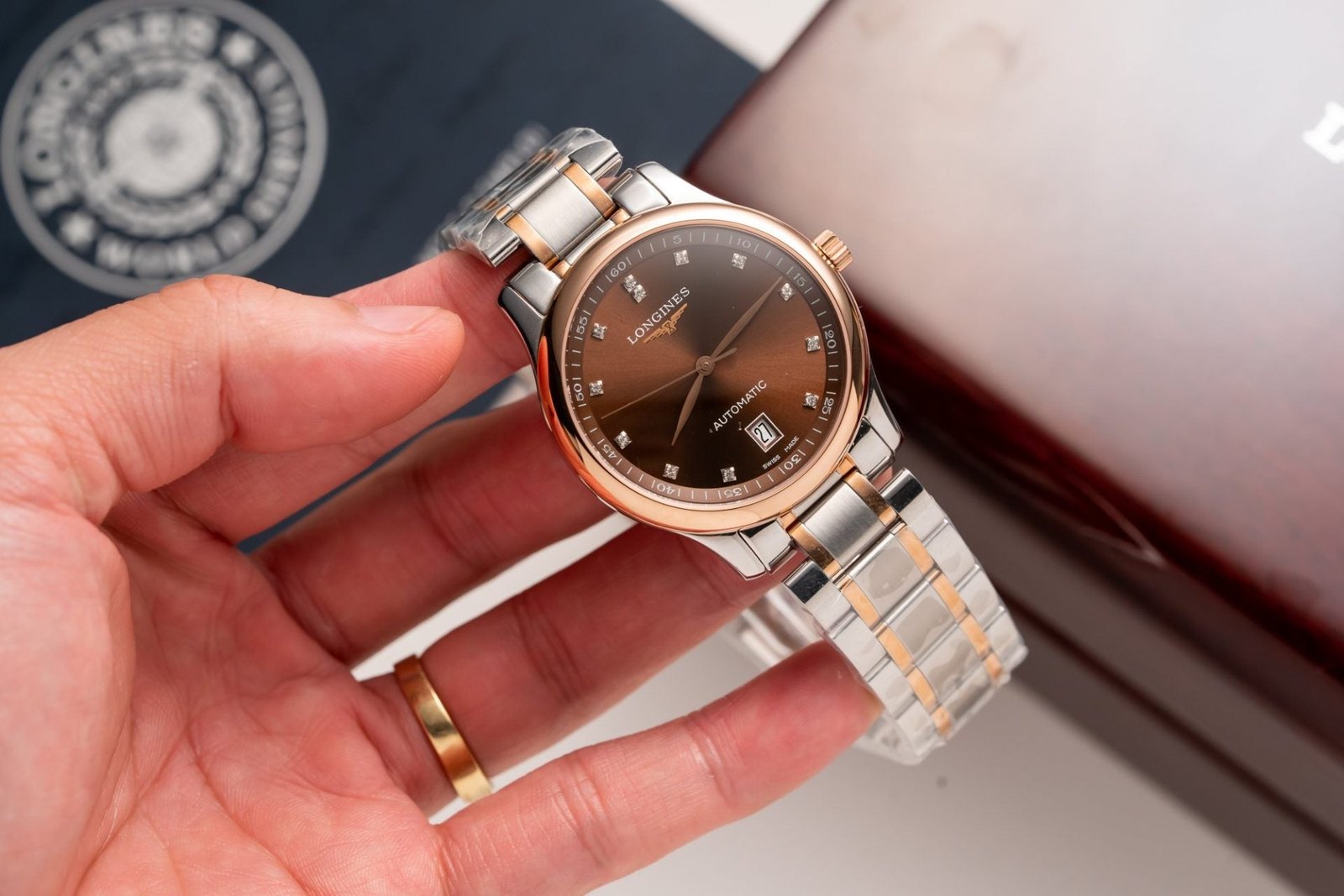 Longines Watch L2.628.5.67.7 Chocolate Dial 38.5mm